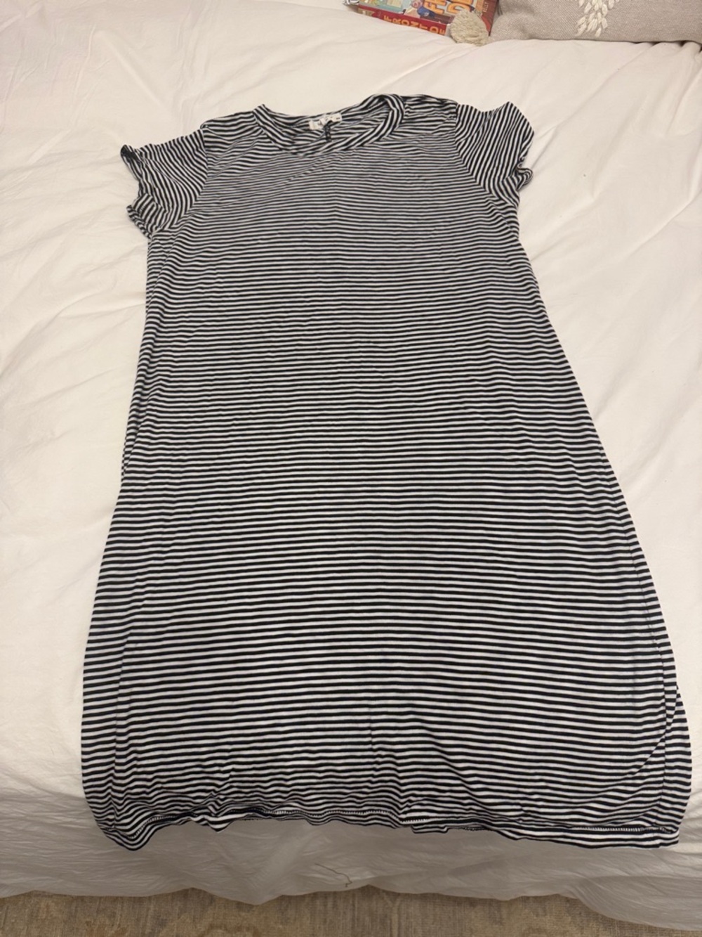 Rag & Bone T shirt dress M blue white stripe
